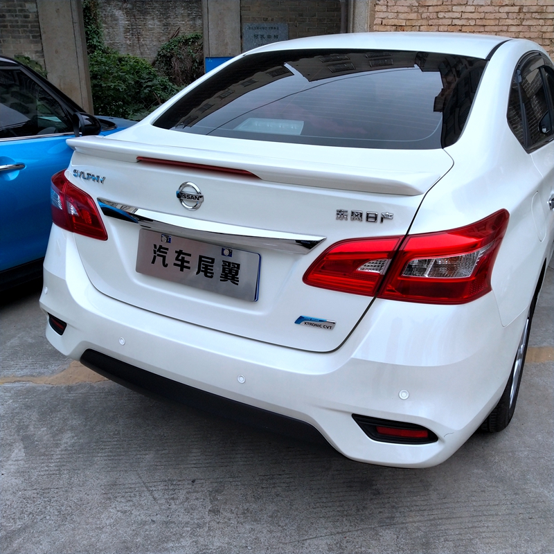 Nissan 13-18 mới Xuanyi cánh đuôi Mới Xuanyi với đuôi nhẹ Xuanyi mới sửa đổi đuôi không có cú đấm đặc biệt cánh lướt gió ô tô