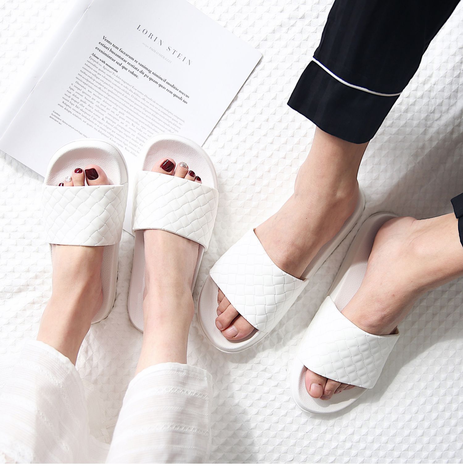 2019 mới dép đi trong nhà nữ mùa hè nhà tắm trong nhà chống trượt nhà mềm đôi dép đôi và dép nam mùa hè - Trang chủ dép đi nhà tắm hàn quốc