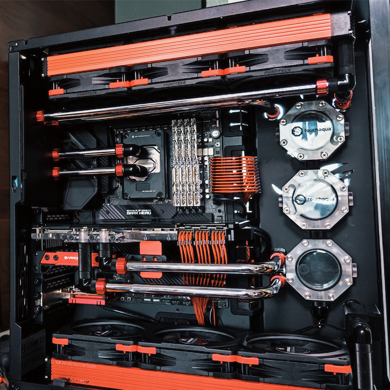 Lianli LIANLI two-piece water-cooled set waterway board scheme Bauhaus XL game animation theme customization