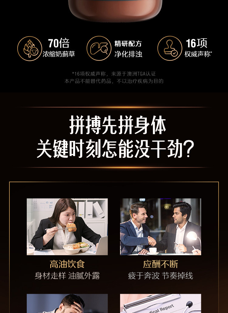 Swisse 斯维诗 高浓缩奶蓟草净化片 120粒 双重优惠折后￥146包邮包税