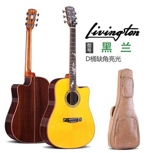 Leviston Helan 41-дюймовая еловая розовая дерево полная винтажная народная гитара Электрическая коробка пение akenarok гитара бесплатная доставка