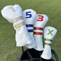 Colorful golf wood club cover driver cover club head cover club protective cover hat cover 1 3 5 UT full set