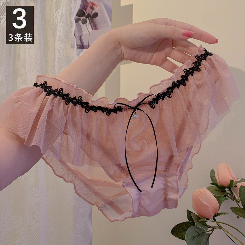 Victoria Pure Desire Girls' Lace Breathable Underwear Women's Sexy High-Quality Beautiful Triangle Panties 2026 New Style