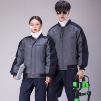 Work clothes cotton clothes men winter thick warm cotton padded jacket logistics construction engineering factory clothing repair anti-static labor insurance clothing