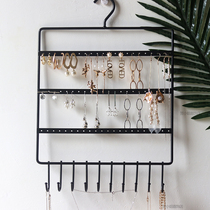 Ornament Containing Shelf rack Cards Iron Art Wall-mounted Rack Necklace Earrings Earrings Bracelet Necklace Chain of the box Earrings Earrings Collection