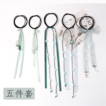 Suit Silk with hair ring Flow Su Long floating with head decoration Summer 100 hitch Blossom Head Rope Rubber Band Leather Cover Hair Accessories