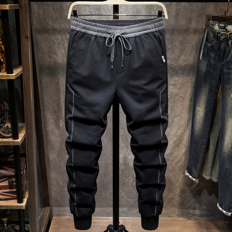 Autumn Winter Tide Card Fashion Casual Pants Men's Body Small Feet Long Pants Han Edition Trend Handsome and Athletic Pants Men