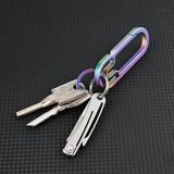 Металлический маленький брелок, острый портативный складной нож