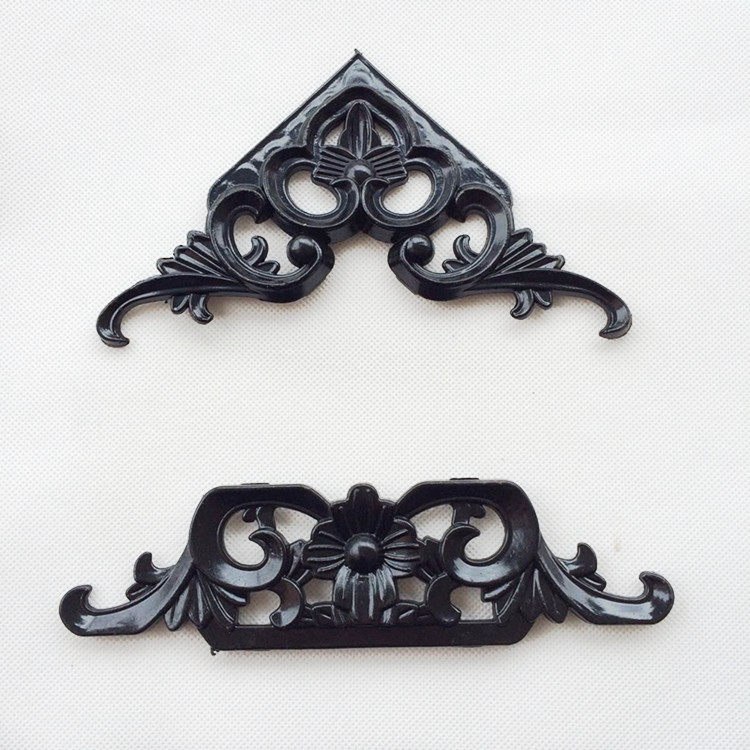 Cross stitch accessories black spray paint corner flower double frame material corner code photo frame mounted antique plastic waist flower