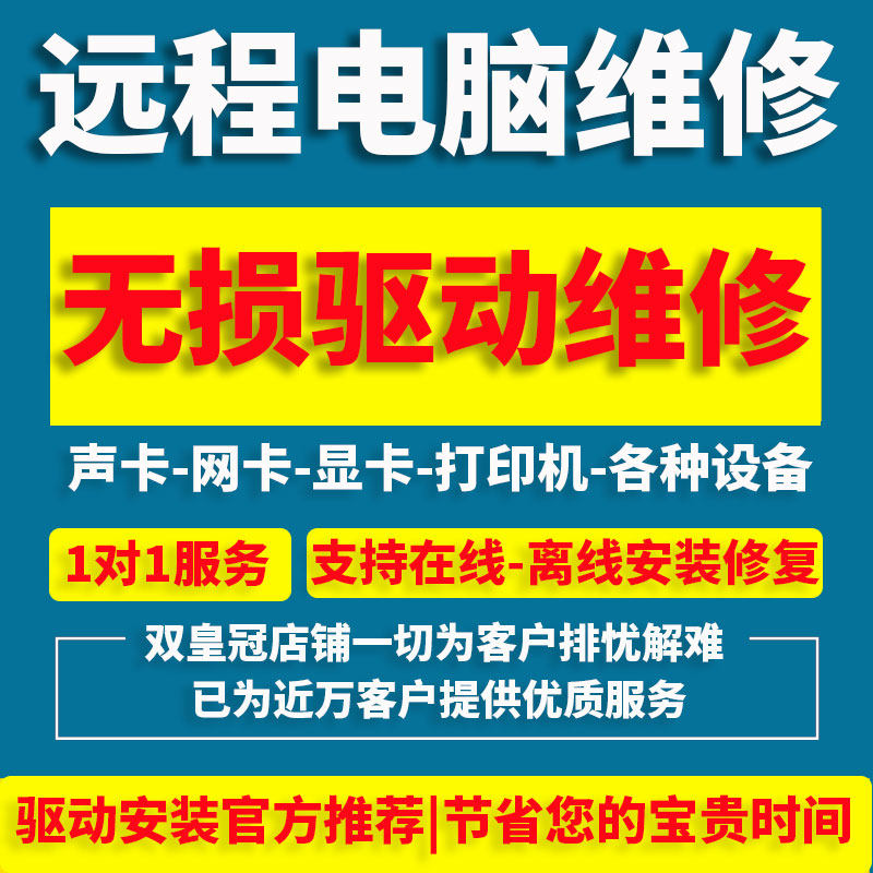 Computer Installation: Graphics Card, Sound Card, Network Card, Printer, Logitech Camera Driver, Wireless Device, Remote Audio Repair