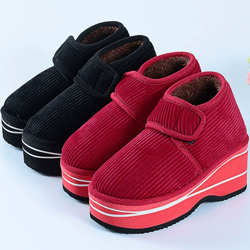 Удерживающие тепло тапочки, флисовая обувь, высокие сапоги, туфли