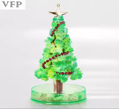 Paper tree blossom magic Christmas tree magical watering growth crystallization creative magic tree to send children Christmas gifts