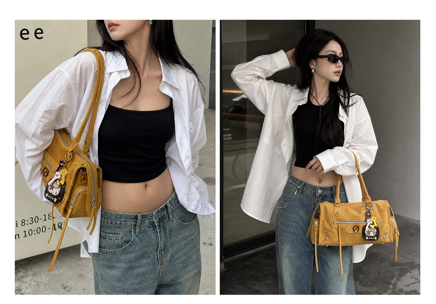 JELLY TOYBOY Warm Ginger Zip Shoulder Bag