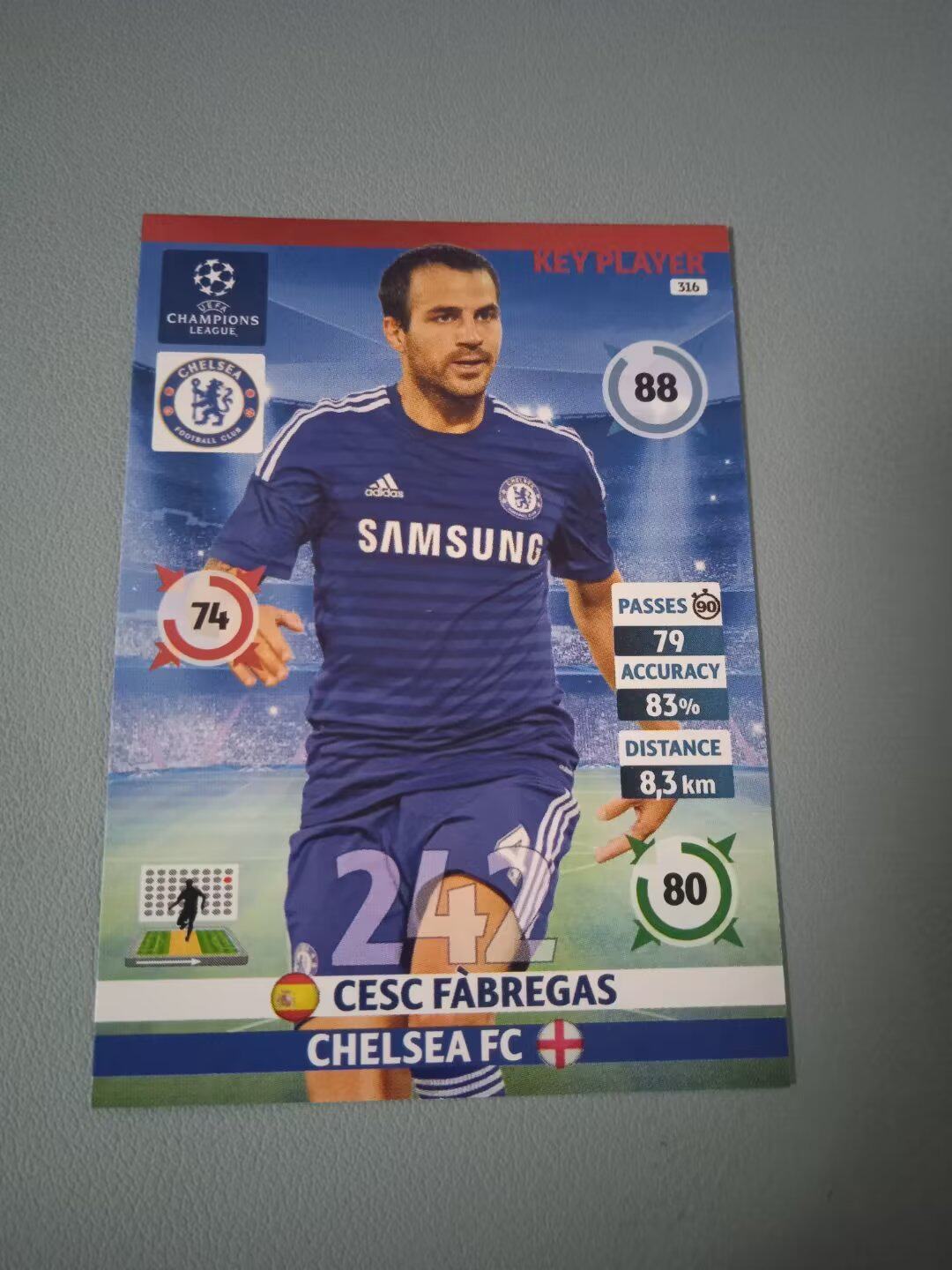 Fabregas Chelsea 2014-15 Champions Panini Panini Panini star card K.P. Taobao