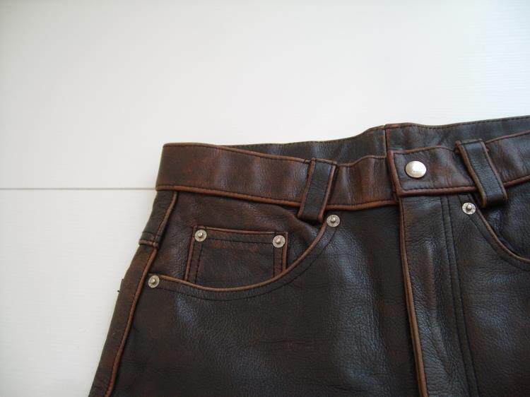 Pantalon cuir homme Première couche de cuir - Ref 1491966 Image 16