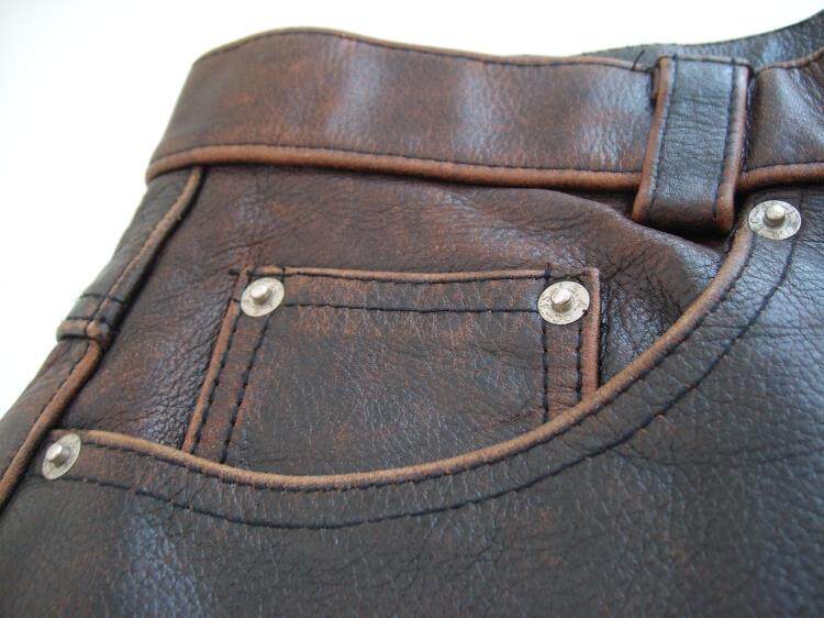 Pantalon cuir homme Première couche de cuir - Ref 1491966 Image 21