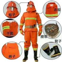 97 Fire Fighting Suit Set Fire Fighting Protective Suit Fire Combat Suit Fire Fighting Clothes Fire Fighting Suit Suit 5-piece Set
