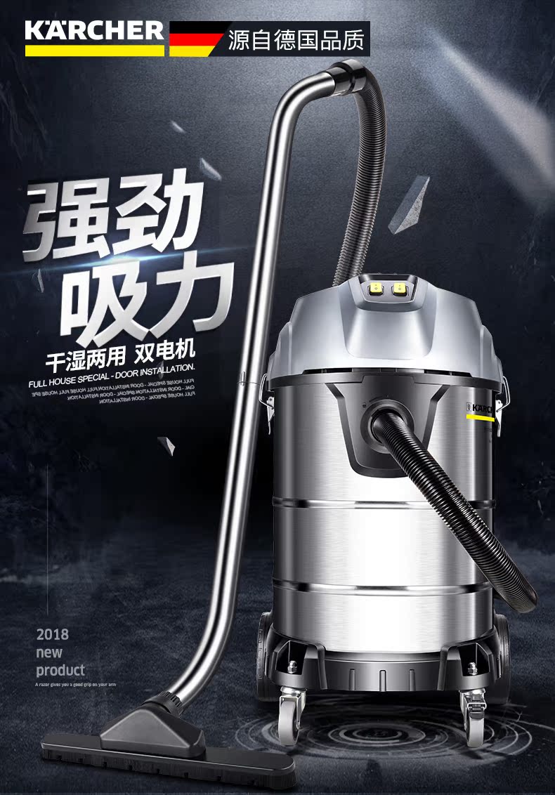 máy hút bụi không dây samsung Máy hút bụi Kaichi nhà mạnh công suất cao 2000W xưởng công nghiệp khách sạn thương mại máy rửa xe hấp thụ nước - Máy hút bụi máy hút bụi điện máy xanh