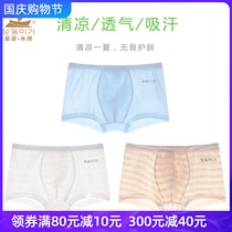 Spring and autumn childrens summer seamless underwear boys boxer pants middle boy boxer thin female baby pants winter