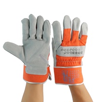 Inscription 611A grade cattle head layer leather fireproof line high temperature resistant and anti-burn anti-cut and anti-slip soft and comfortable and breathable