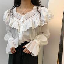 PROJECT B 2021 spring MUA Korea East Gate female shen heavy industry lace top