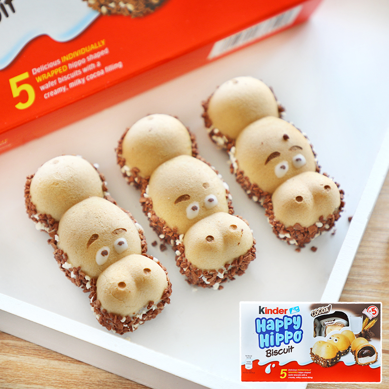 Kinder Children Bodybuilding Happy River Horse Ferro Sandwich Chocolate Weening 5 strips of snacking year-old snacks