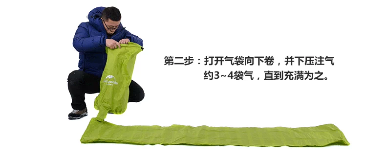 [Tự vận hành] Túi hơi ẩm di động Naturehike đệm khí bơm hơi đơn đệm dày - Thảm chống ẩm / Mat / Gối