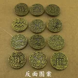 Латунные медные знаки зодиака, медный брелок с аксессуарами, подвеска, ожерелье, аксессуары, DIY