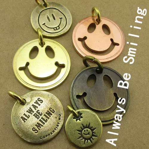 Брелок, латунная счастливая подвеска, милое украшение на сумку, в американском стиле