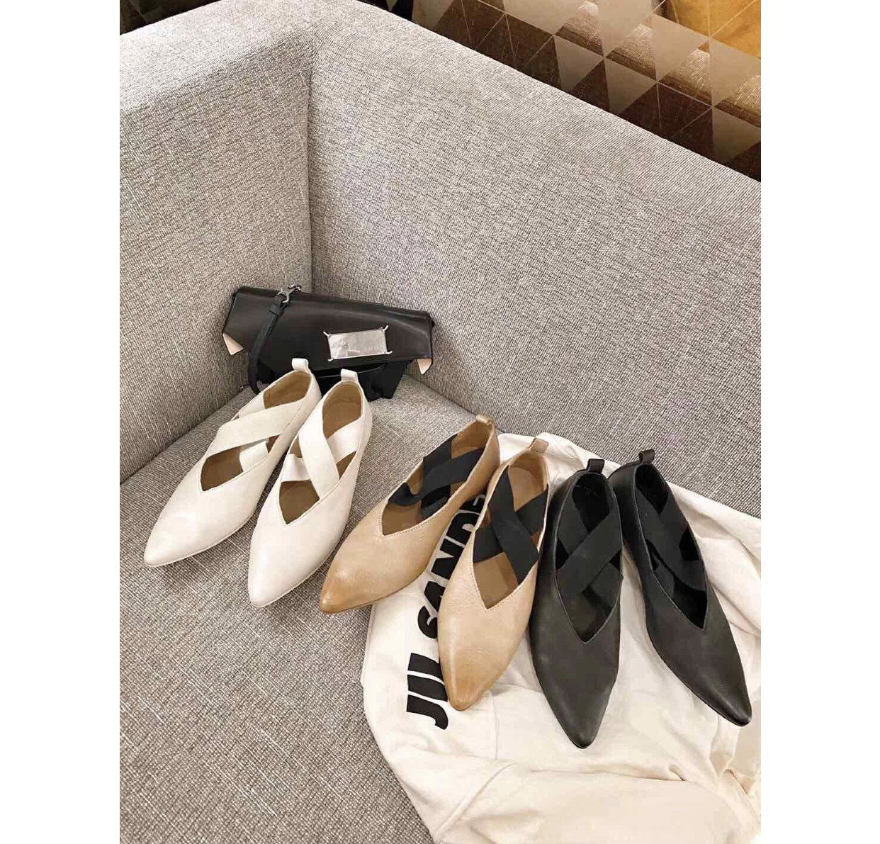 | Domestic Spot | Uma Wang's new pointy classic with ballet shoes comfortable 100 hitch