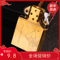 Original Zorro 902 cotton bottom original copper knurled movement kerosene lighter special movement accessories