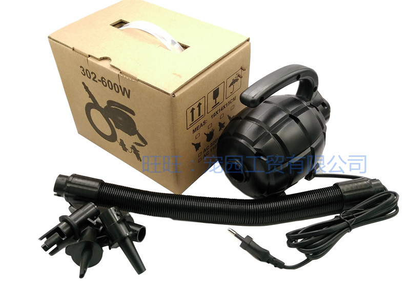 Насос 便携600瓦电动充气泵橡皮艇冲锋舟钓鱼船沙池气模帐篷充放气风机