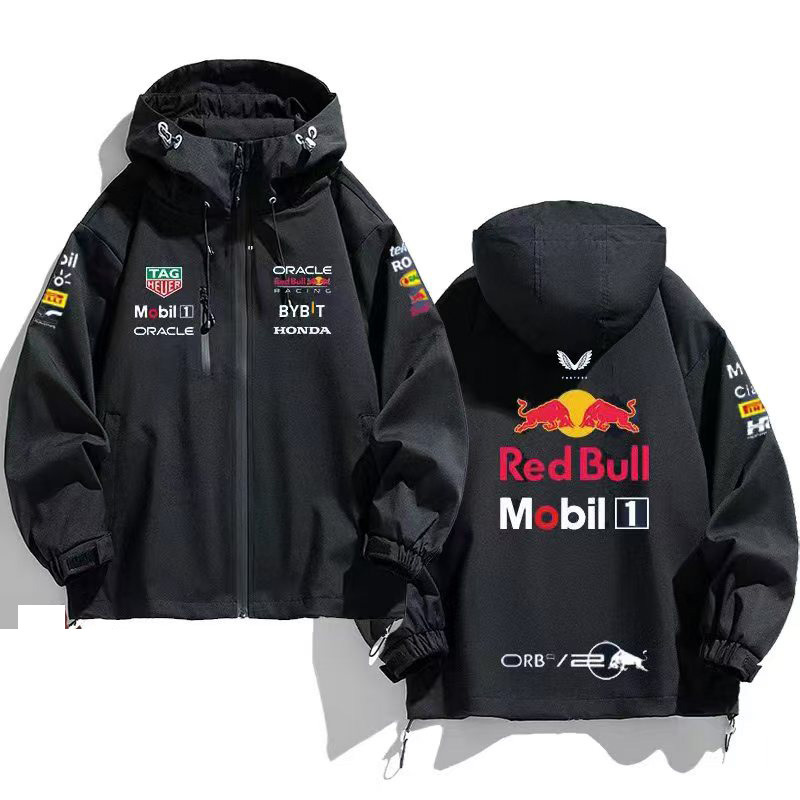 F1 Formula One Racing Team Fan Merchandise: Windbreaker Jacket with Inner Lining for Autumn and Winter
