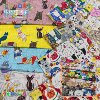 Kokka pure cotton cat and dog Japanese imported fabric fabric fabric