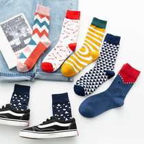 Socks Womens mid-tube socks ins tide cute Japanese stockings Womens stockings Street tide socks Wild tide brand womens socks