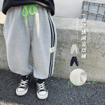 Slightly Child Clothing Boy Integral Suede Sports Pants Winter Outwear Baby Plus Suede Pants Warm Casual Children Pants Trousers Long Pants
