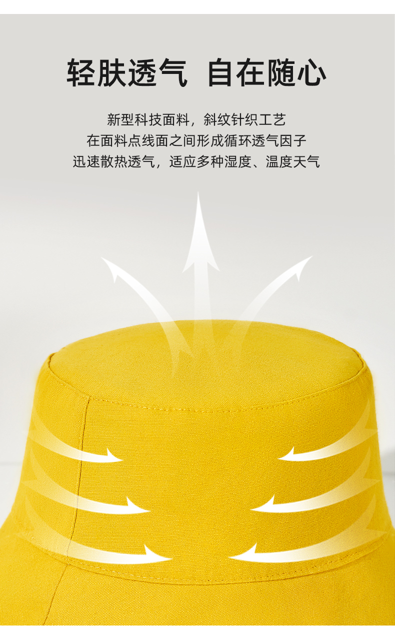 韩国VVC 2020新款 6层防护 UPF 2000+防晒 遮阳帽 双面渔夫帽 图22