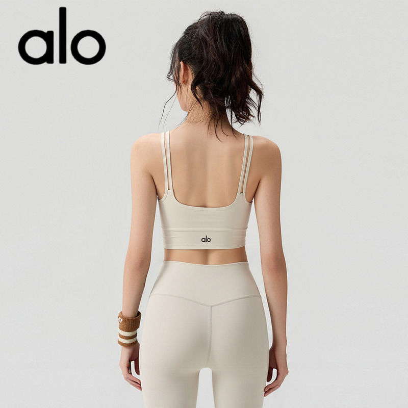 Aio Sports Bra for Women, Shockproof, U-Shaped Yoga Wear, Beautiful Back Design, High-Intensity Training Fitness Bra for Summer