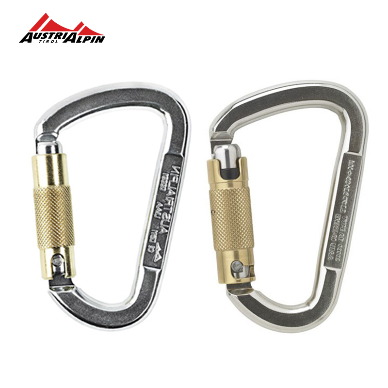 Austrialpin automatic D-lock main lock Stainless steel safety load-bearing climbing lock 40KN Austria import