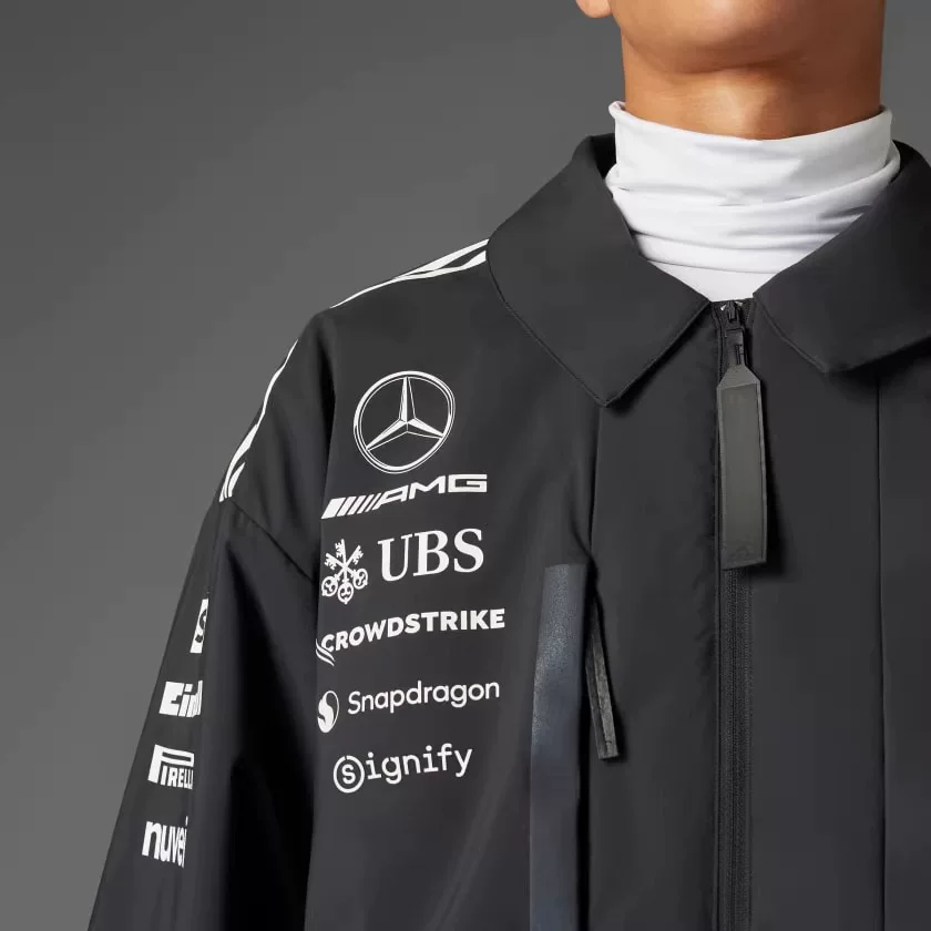 Adidas × Mercedes AMG Petronas F1 со-брендированная Mercedes F1 спортивная куртка