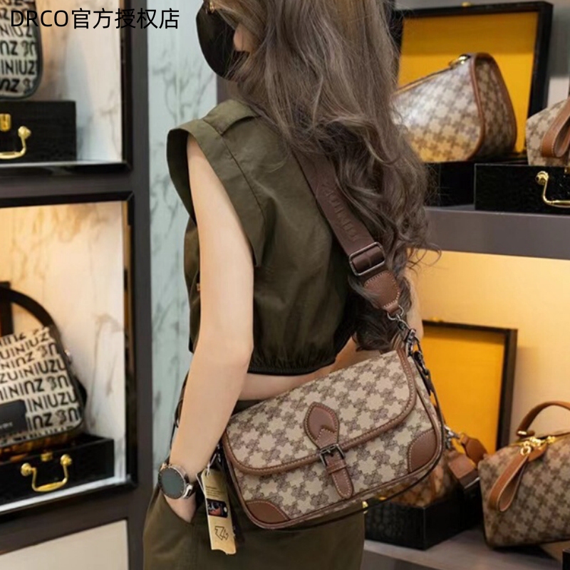 French Drco Light Luxury Women's Bag 2026 New Model Women's Bambino Fashion Casual High-End Women's Shoulder Crossbody Bag