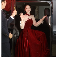 Бордовый лонгслив