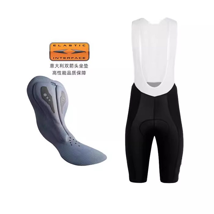 In-Stock Solid Color Double Arrow Cushion Cycling Shorts Summer Bib Shorts Unisex Mountain Road Bike Cycling Apparel Equipment