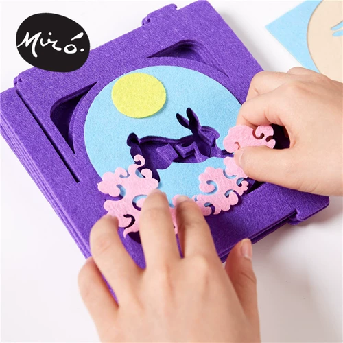 Фонарь из нетканого материала, портативный набор материалов для детского сада, DIY