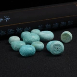 慕粉 Натуральная природная руда, бирюзовые бусины, защитный амулет, пряжка, подвеска, браслет, аксессуар, ожерелье, подарок на день рождения