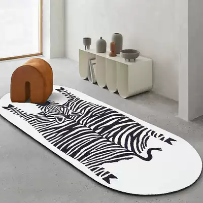 Mo Xi cartoon zebra carpet modern simple living room tea table carpet cute children's room bedroom bedside floor mat full