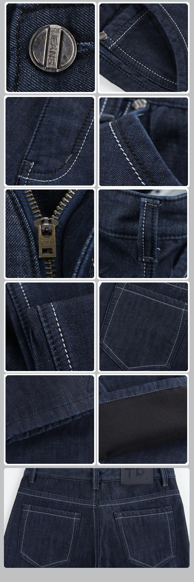 Jeans pour adolescent en coton pour hiver - Ref 1469792 Image 12