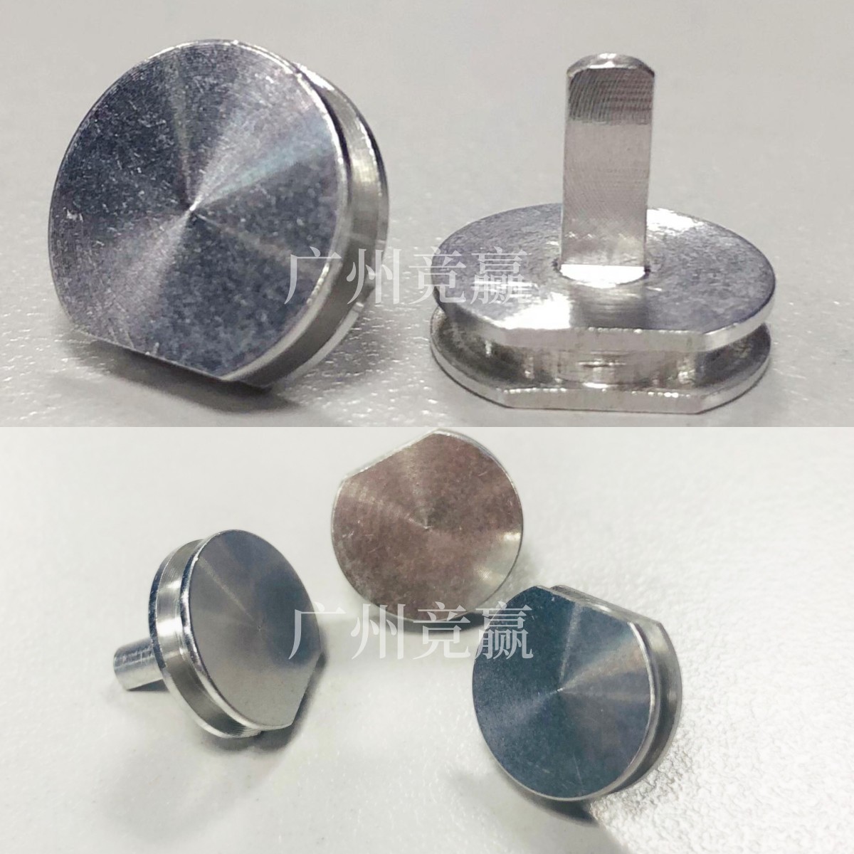 EBSD钉形样品台直径12.5mm圆缺样品台铝制样品台子电镜耗材