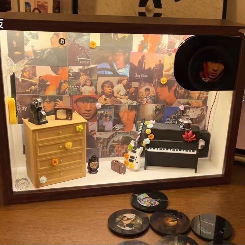 Jay Chou Music Photo Frame Player Sensor Music Player Handmade DIY Material Kit Desktop Ornament Birthday Gift Jay Chou Music Photo Frame Player Sensor Music Player Handmade DIY Material Kit Desktop Ornament Birthday Gift
