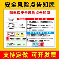 Distribution Room Safety Risk Points Informed To Board Boiler Room Warehouse Dangerous Goods Distribution Room Spray-painting House Forklift Wagon Crane Safety Risk Points Informing Kaan Full Warning Signs Sign Cards